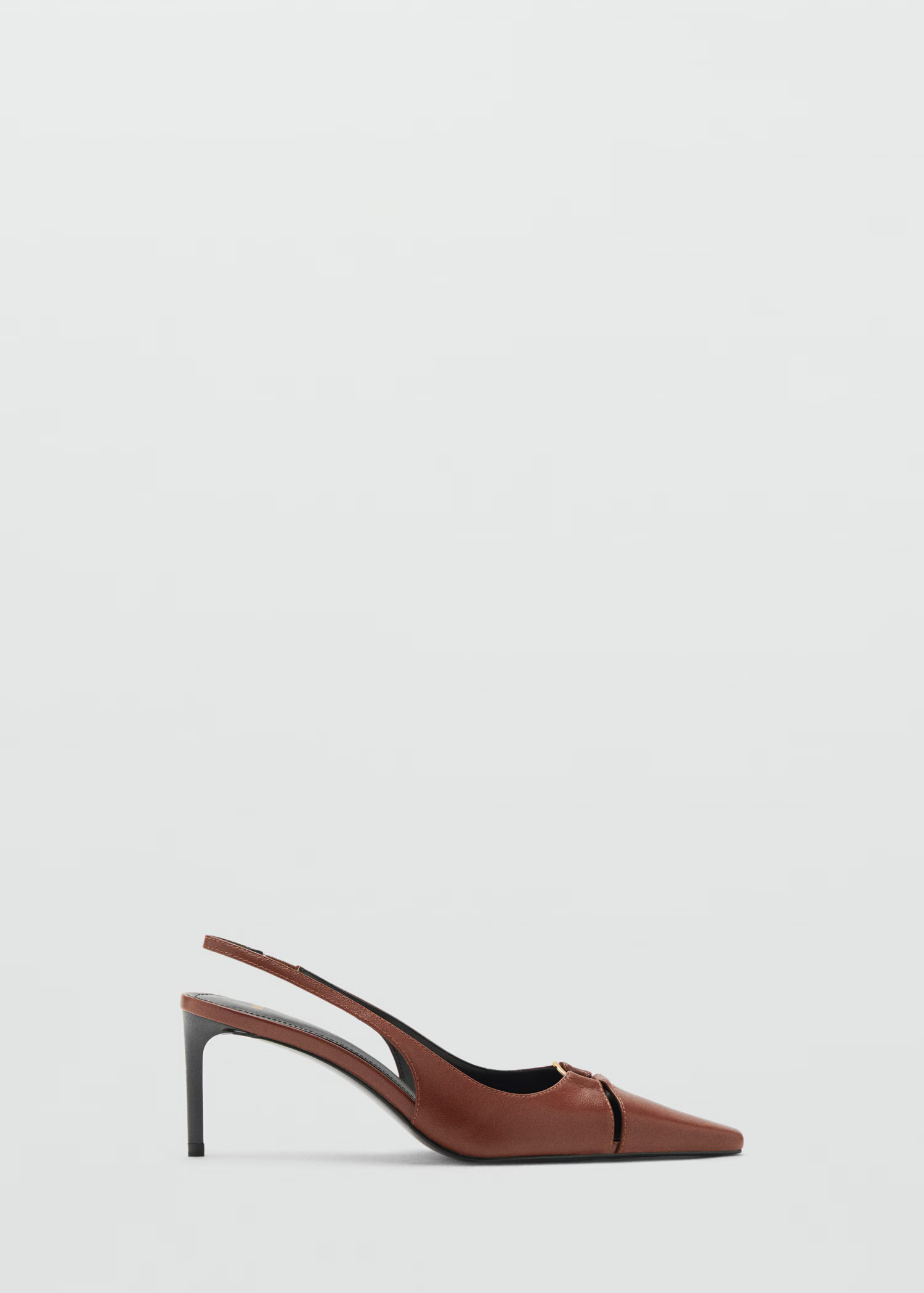 Leather heeled shoes with ring | Mango (US/MX/AU)