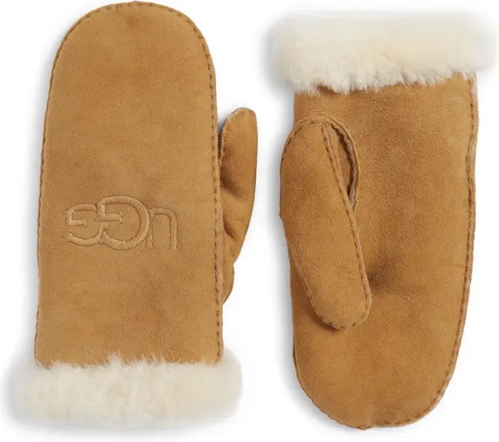 UGG® Genuine Shearling Lined Mittens | Nordstrom | Nordstrom