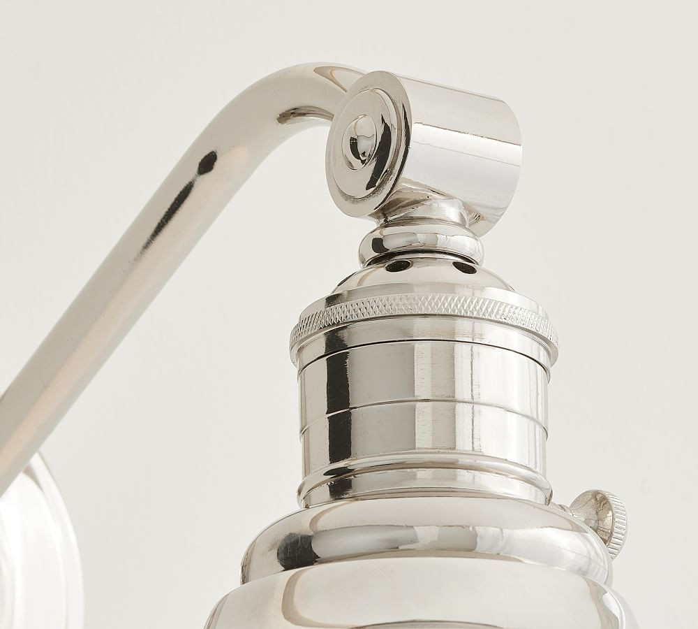 Curved Metal Bell Curved Arm Sconce | Pottery Barn (US)