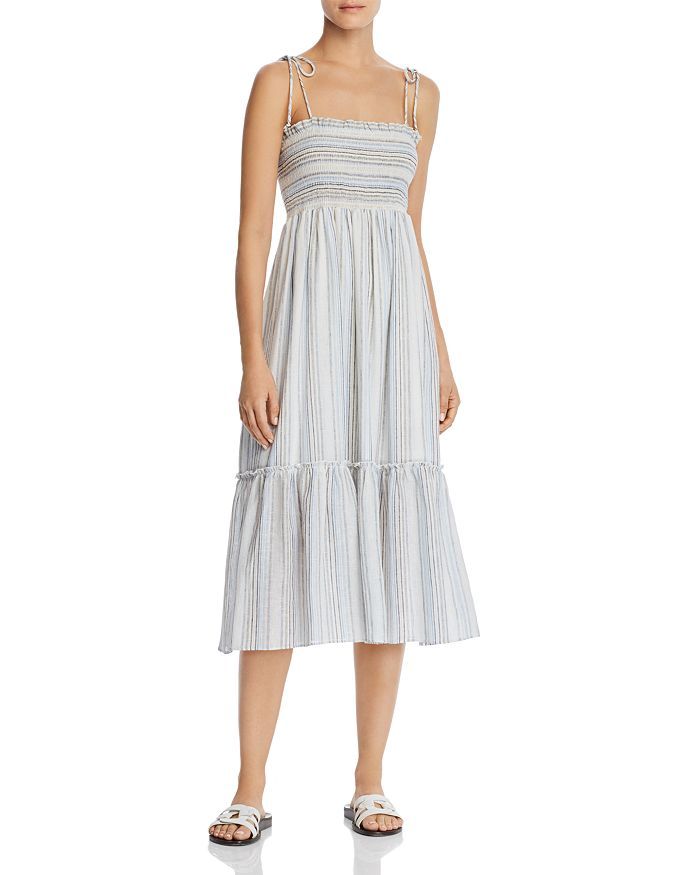 AQUA
           
   
               
                   Smocked Striped Midi Dress - 100% Exclusive | Bloomingdale's (US)