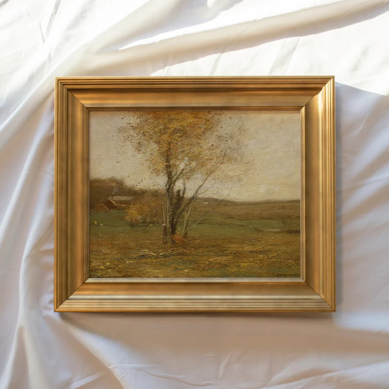 Early Autumn #262 | Vintage Framed Fall Wall Art Paintings | Antique Art Prints | Vintage Autumn ... | Etsy (US)