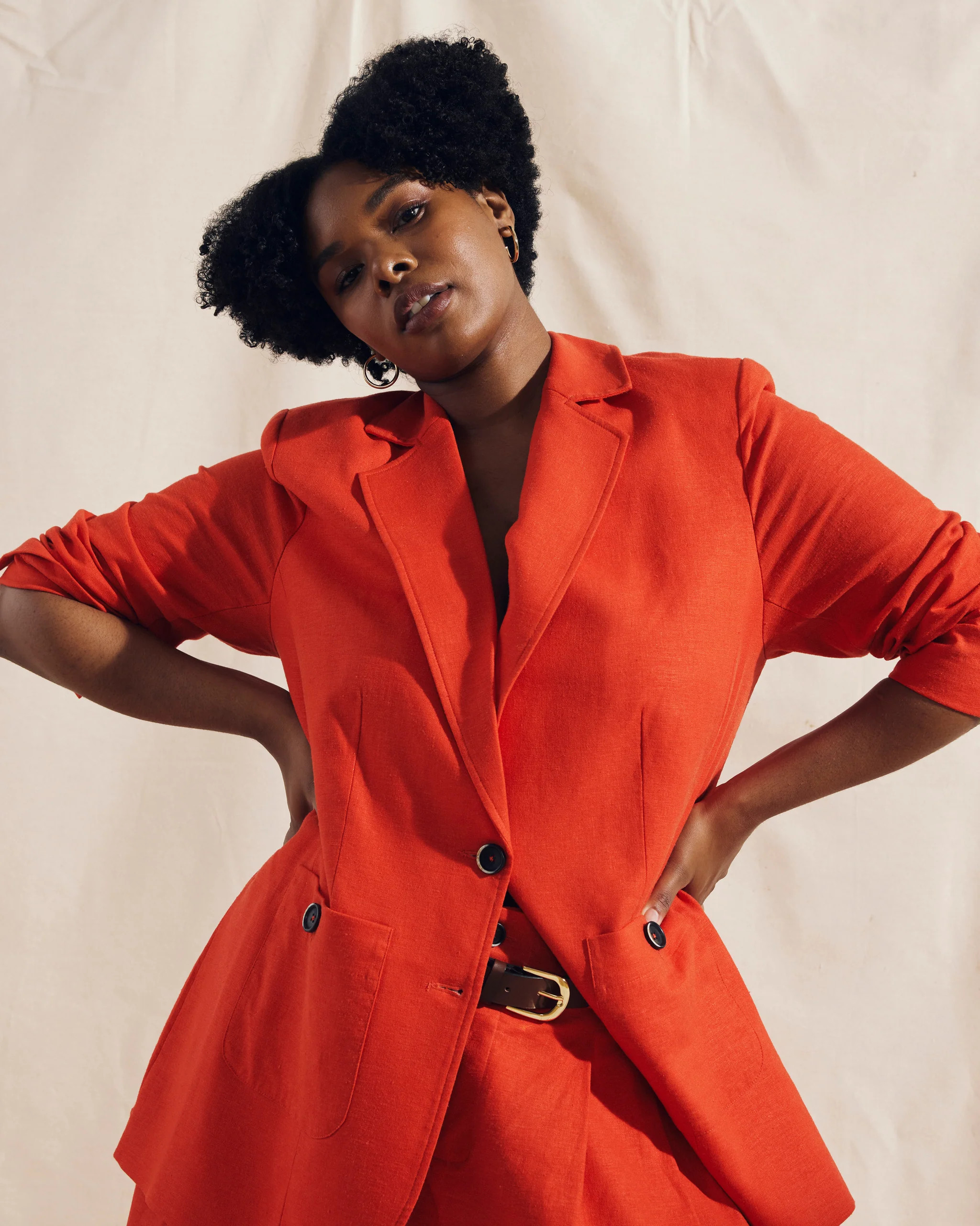 Coastal Linen BlazerShoreline Sunset | Universal Standard