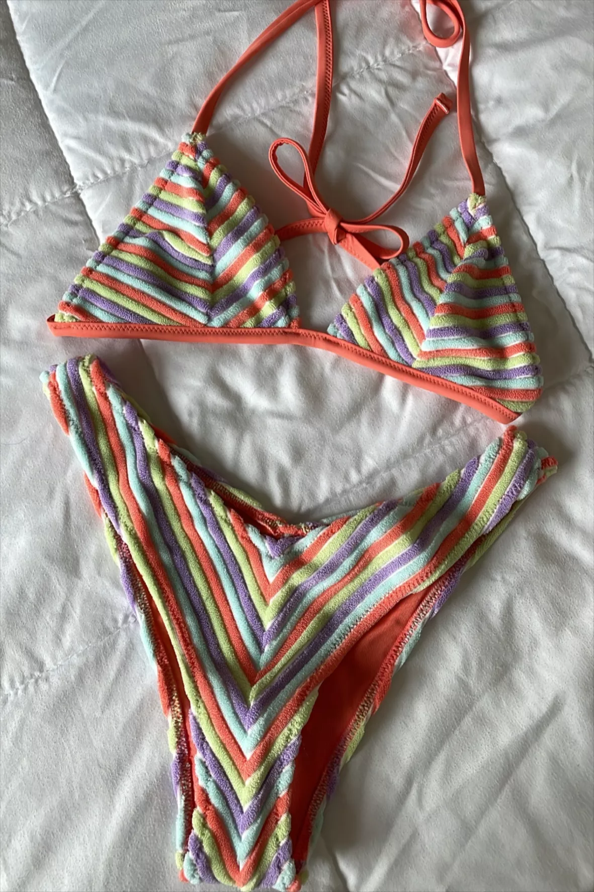 Aerie Terry String Triangle Bikini … curated on LTK