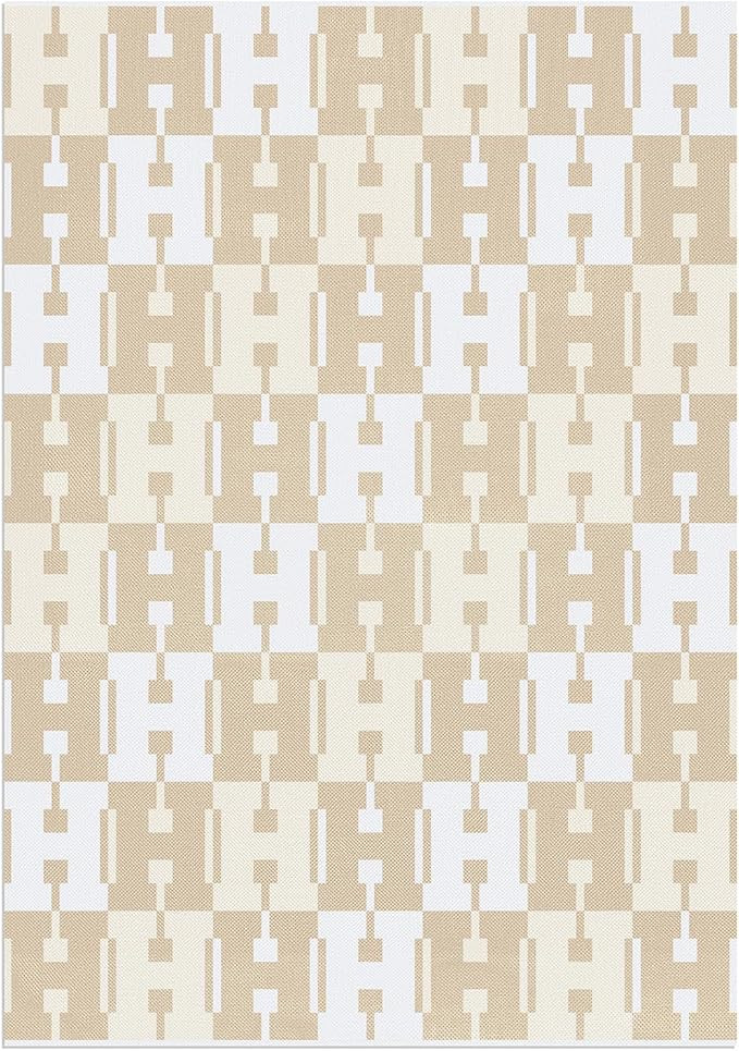 BaubleBar On Repeat Custom Throw Blanket, Natural/Beige, Letter H | Amazon (US)