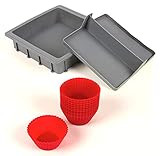 NuWave Silicone Baking Kit with 8x8-inch Baking Pan, Removable Divider Insert & Reusable Cupcake Liners | Amazon (US)