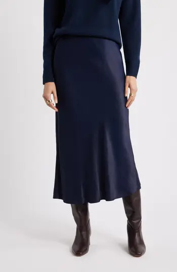 Bias Cut Satin Skirt | Nordstrom