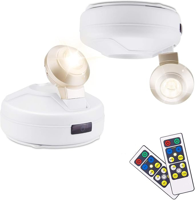 BIGLIGHT Accent Lights Wireless Spotlight LED Puck Light Uplight Stick on Lights | Amazon (US)