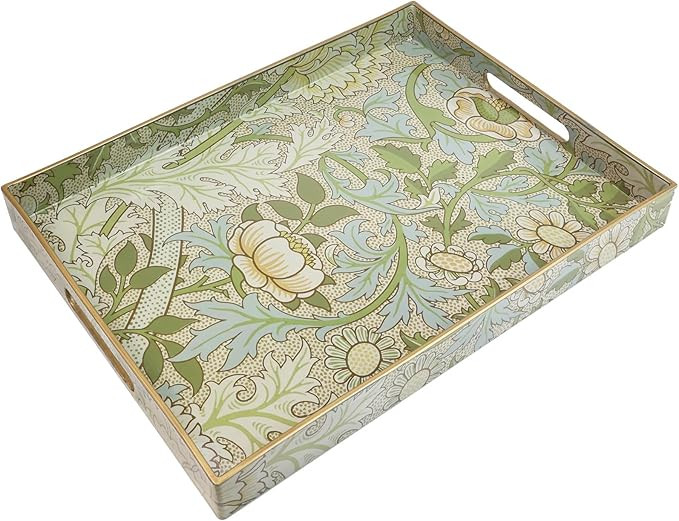 Spsyrine Serving Tray with Handles, Plastic Decorative Tray for Coffee Table, Living Room, Home D... | Amazon (US)