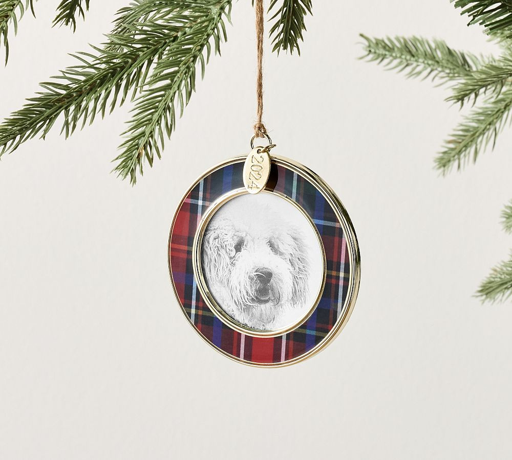 Dated Enamel Frame Ornament | Pottery Barn (US)
