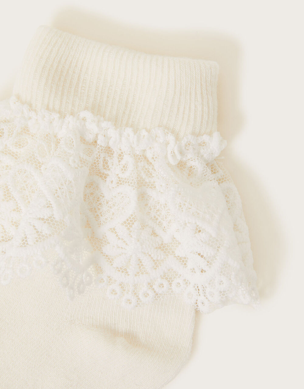 Heart Lace Socks Ivory | Monsoon (UK)