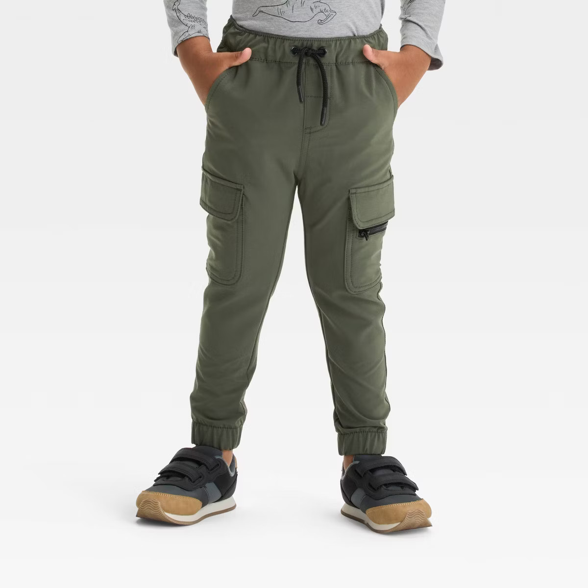 Toddler Boys' Pull-On Quick Dry Jogger Leg Pants - Cat & Jack™ Olive Green 5T | Target