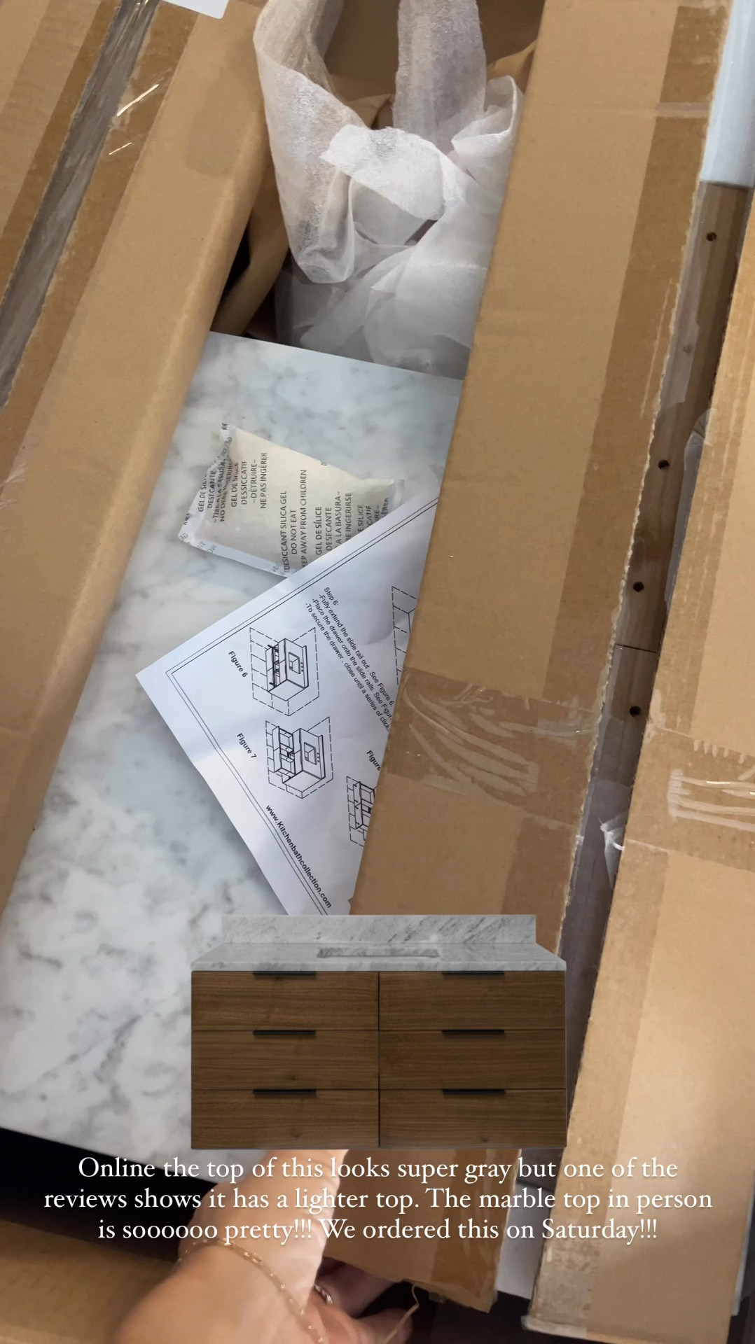 Bathroom vanity that ships fast. Floating vanity. Modern bathroom vanity. #meandmrjones 

#LTKHome