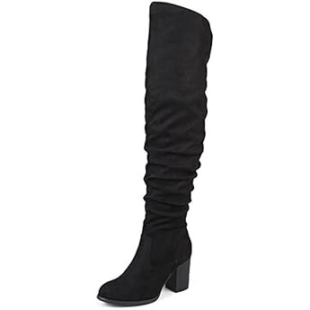Women's Over the Knee Boots - Thigh High Drawstring Stretchy Pull on - Comfortable Block Heel | Amazon (US)