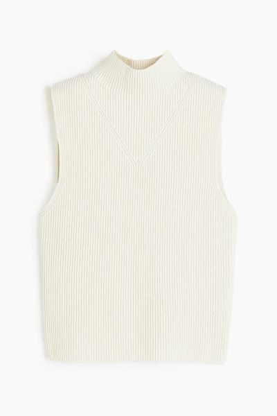 Rib-knit Sleeveless Top | H&M (US)