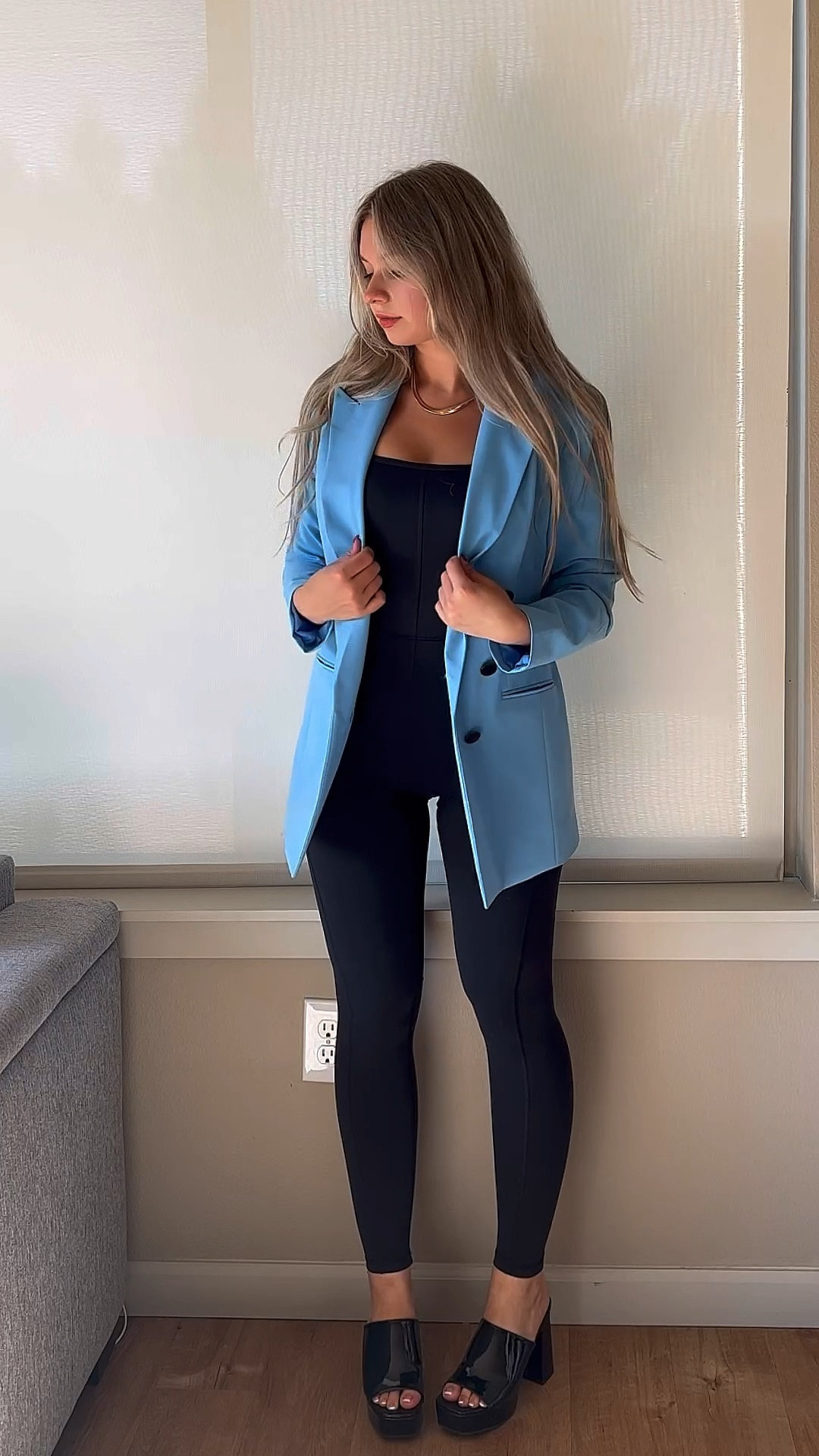 Watch me style the Aritzia Divinity jumpsuit. I linked the dupes because this brand is not linkable on here. However owning a unitard is a must! Dress it up with a blazer or you can keep it casual with a shaker and and sneakers. Love this effortless comfortable look! 💙🖤

Update: LTK is partnered with Aritzia 🥰

#LTKunder100 

#LTKstyletip 

#LTKSeasonal