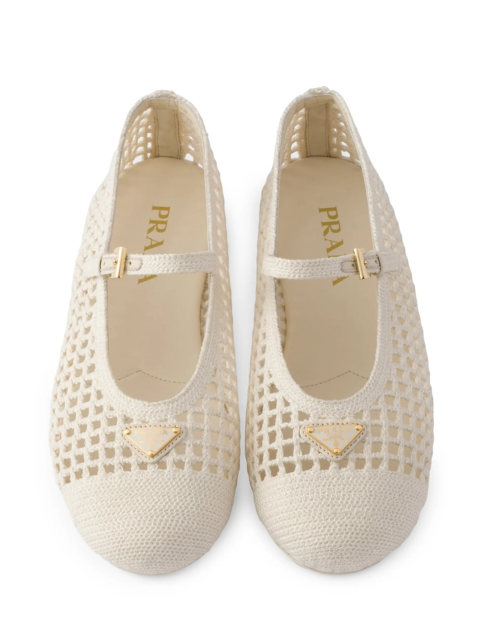 Prada Crochet Ballerinas | Saks Fifth Avenue | Saks Fifth Avenue