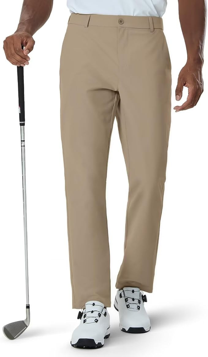 Mens Classic Fit Golf Pants Stretch Dress Pants 30''/32''/34'' Lightweight Casual Suit Pants with... | Amazon (US)