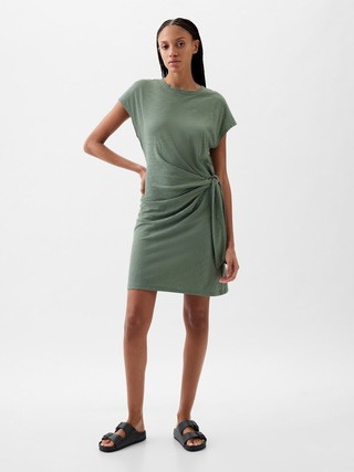 Tie-Knot Mini T-Shirt Dress | Gap (US)