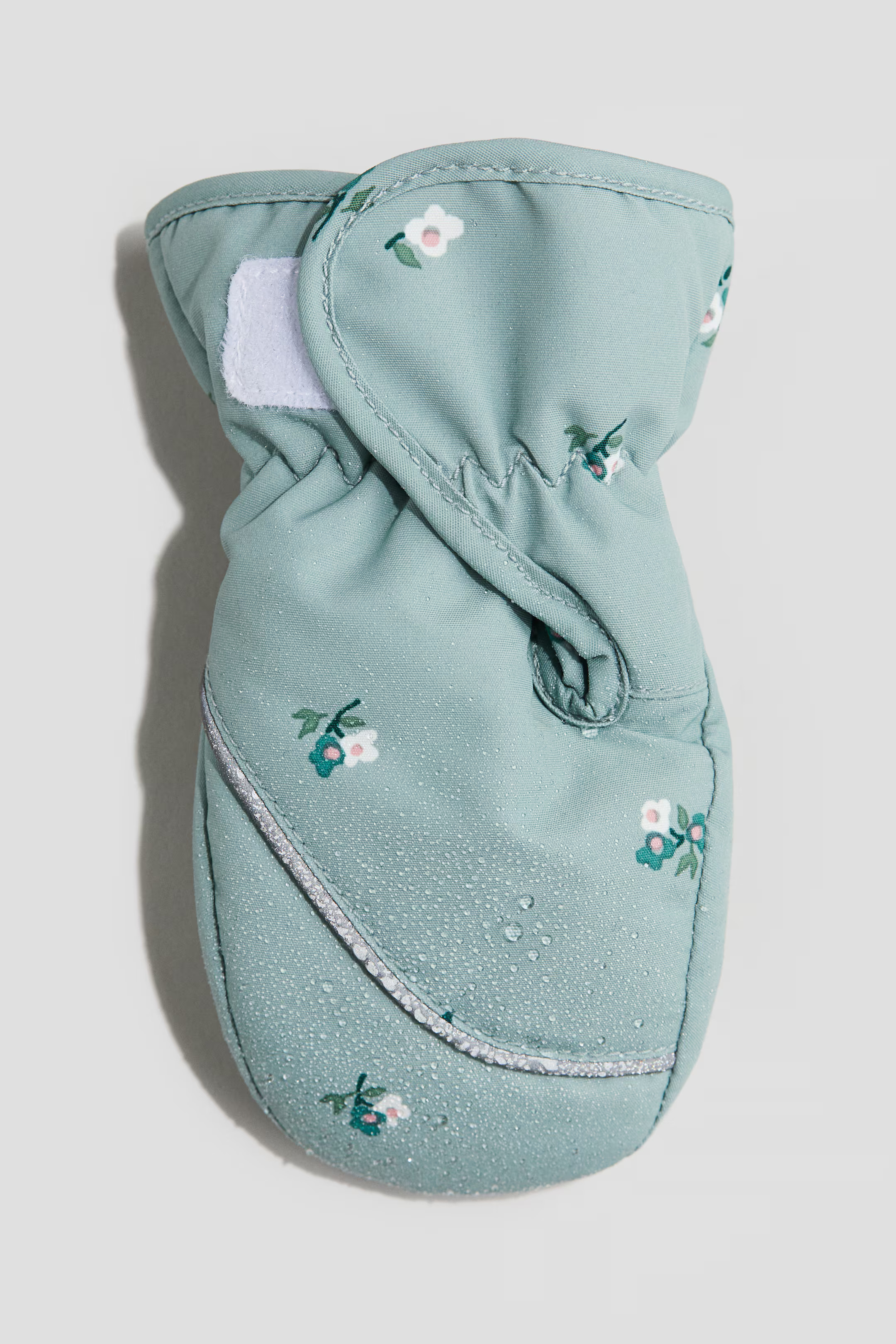 Water-Repellent Mittens - Turquoise/floral - Kids | H&M US | H&M (US + CA)