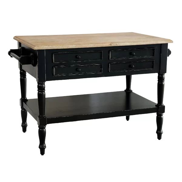 Brookstonval 54'' Wide Kitchen Island with Solid Wood Top | Wayfair North America