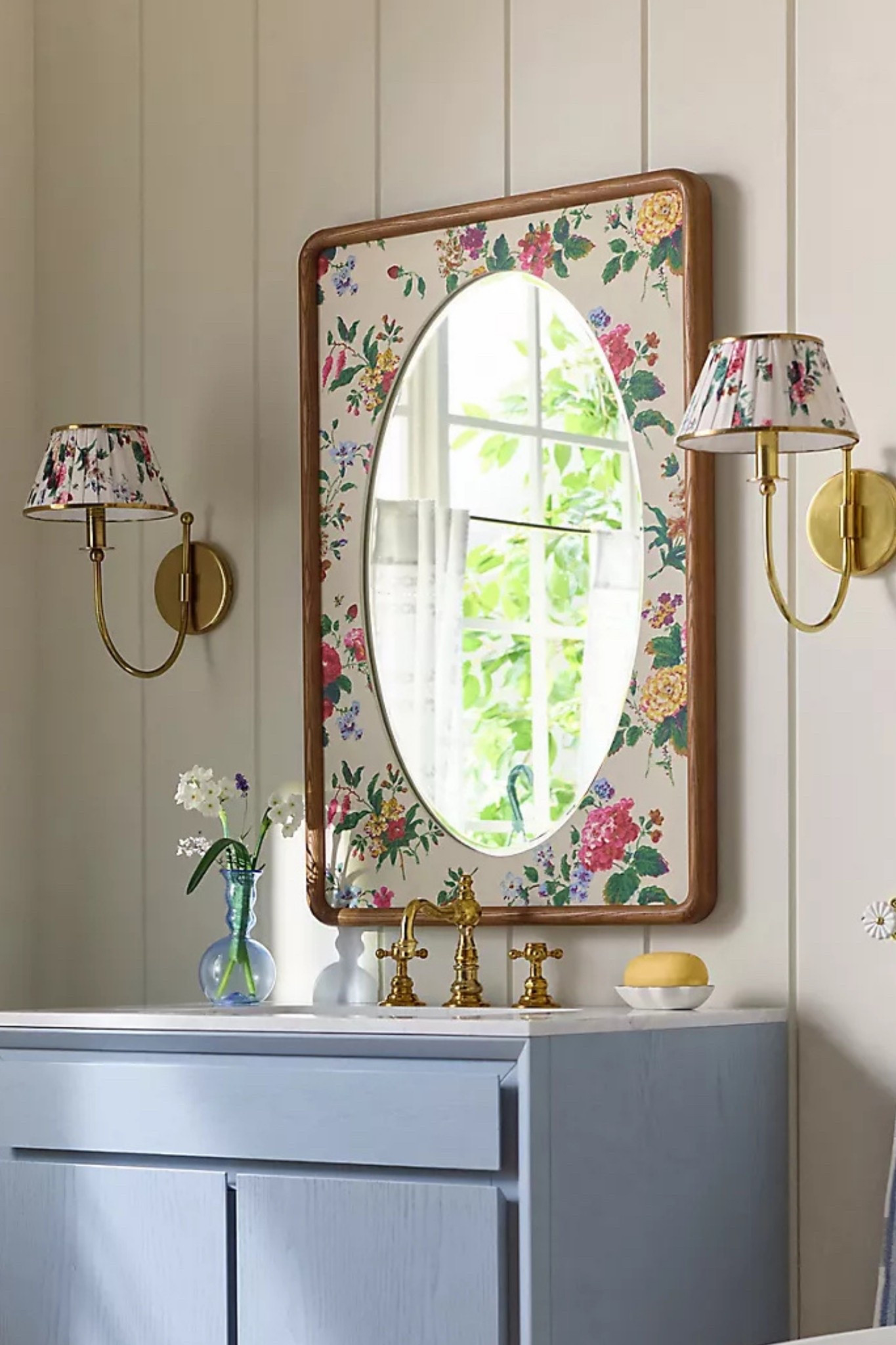 Anthropologie Floral Mirror & Sconces

Adding a fun floral mirror and matching sconces instantly makes a space feel collected and full of personality. I love how this Anthropologie combo brings in charm, color, and that whimsical cottagecore touch without feeling too serious. Such a statement for a powder bath, vanity area, or hallway moment. 

floral mirror decor, Anthropologie mirror, floral wall sconces, whimsical wall decor, cottagecore home decor, feminine bathroom decor, statement wall mirror, vintage inspired lighting, powder bath decor ideas, romantic home accents, playful wall decor, colorful home styling, botanical decor details, grandmillennial style, eclectic home decor, vanity mirror inspiration, unique wall lighting, decorative sconces, floral home finds, Anthropologie home decor

#LTKHome