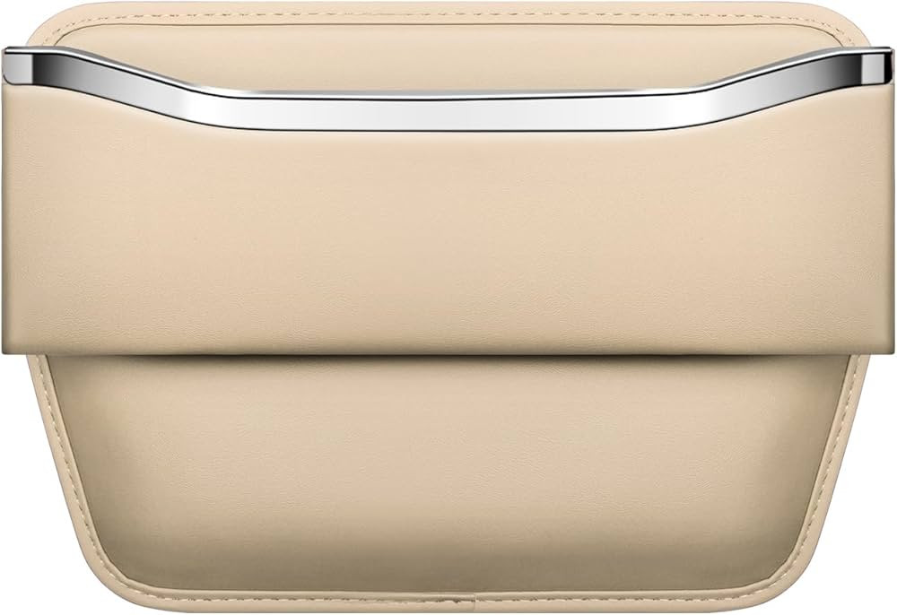 Car Seat Gap Filler Organizer - Leather Console Side Pocket Seat Storage - Stylish and Practical ... | Amazon (US)