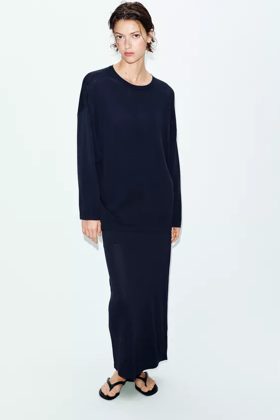 FINE KNIT MIDI SKIRT | Zara UK