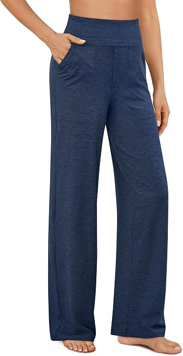 G4Free Yoga Pants for Women Wide Leg Pants with Pockets High Waisted | Amazon (US)