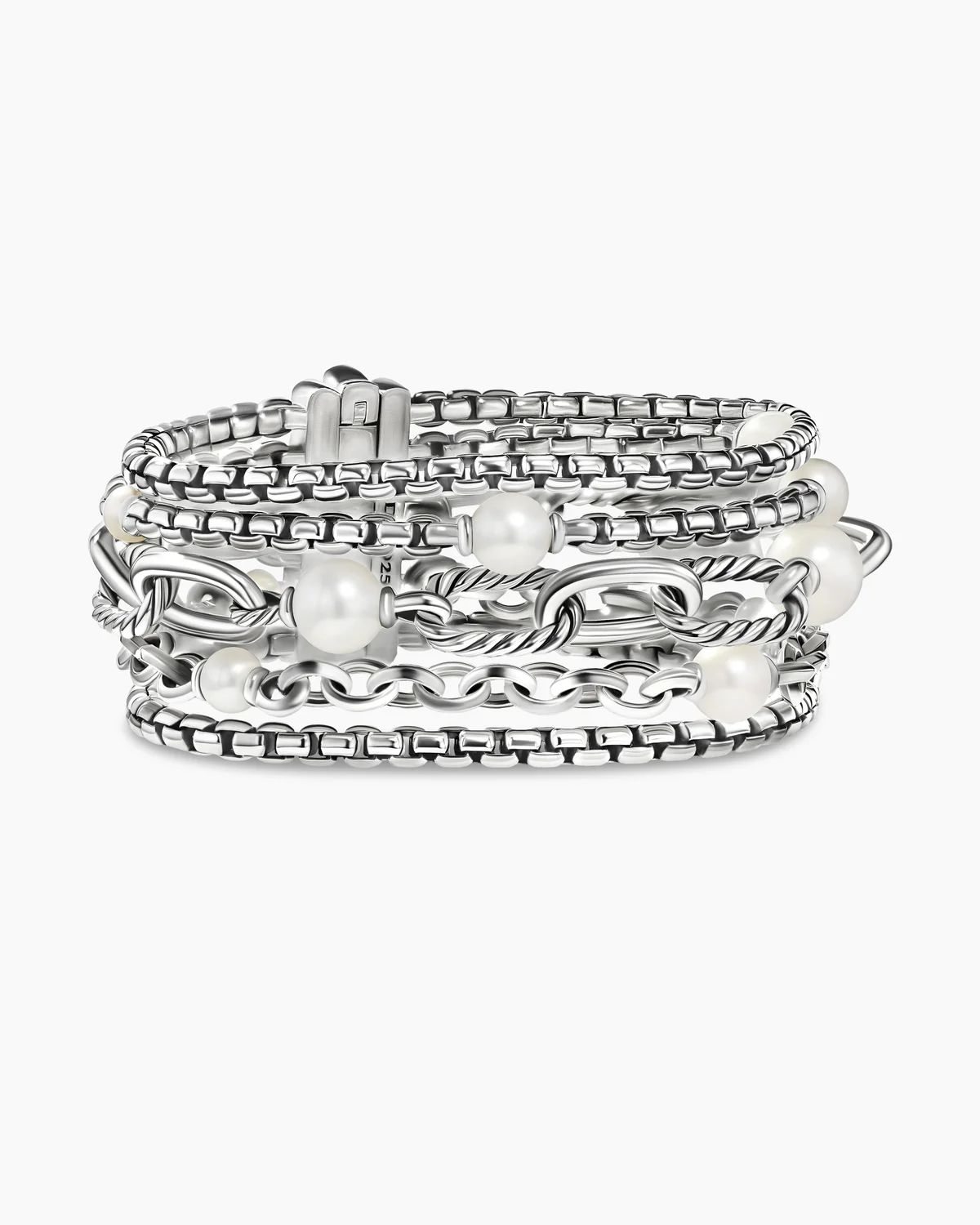 DY Madison® Pearl Multi Row Chain Bracelet | David Yurman