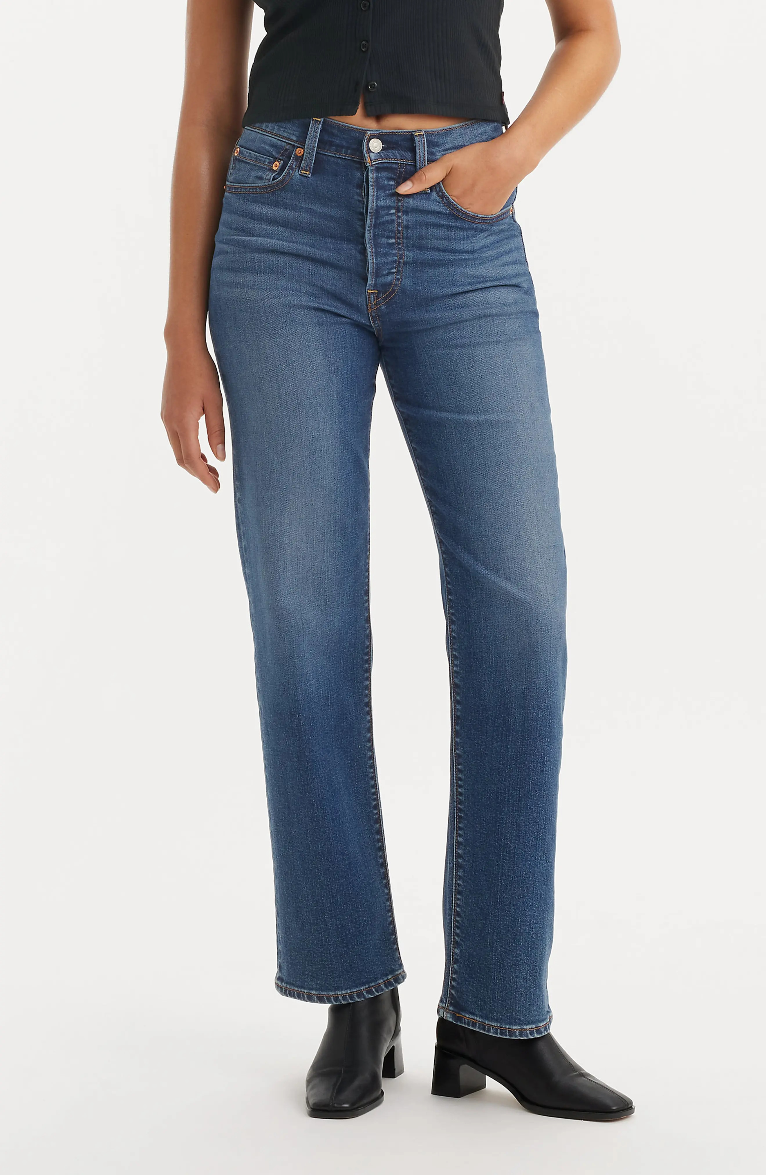 Levi's Ribcage High Waist Straight Leg Jeans (Women) | Nordstromrack | Nordstrom Rack