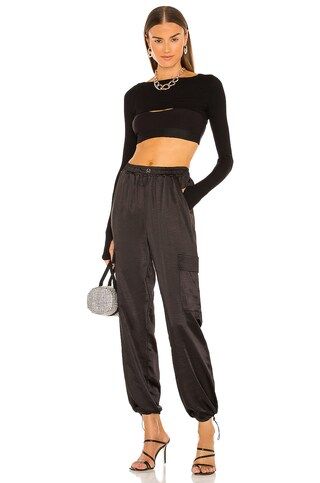 superdown Rita Cargo Pant in Black from Revolve.com | Revolve Clothing (Global)