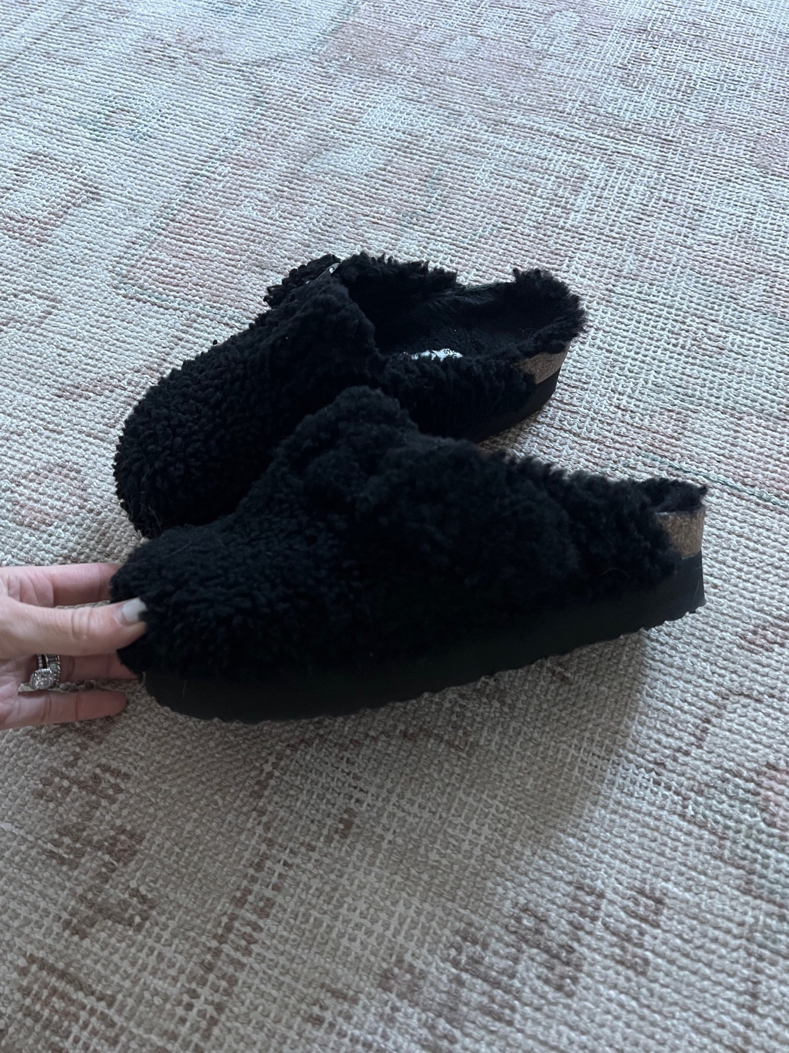 Sherpa platform Birkenstocks! I’m loving these. Available in black or ivory shearling. A great under $200 gift idea! Available at lots of retailers 

Teen gift idea
Gifts for her 

#LTKHoliday #LTKGiftGuide #LTKshoecrush