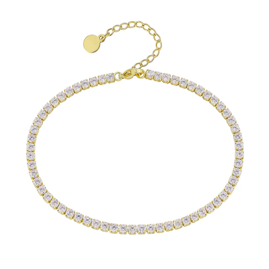 Like Diamonds Anklet | Garnished in Gold