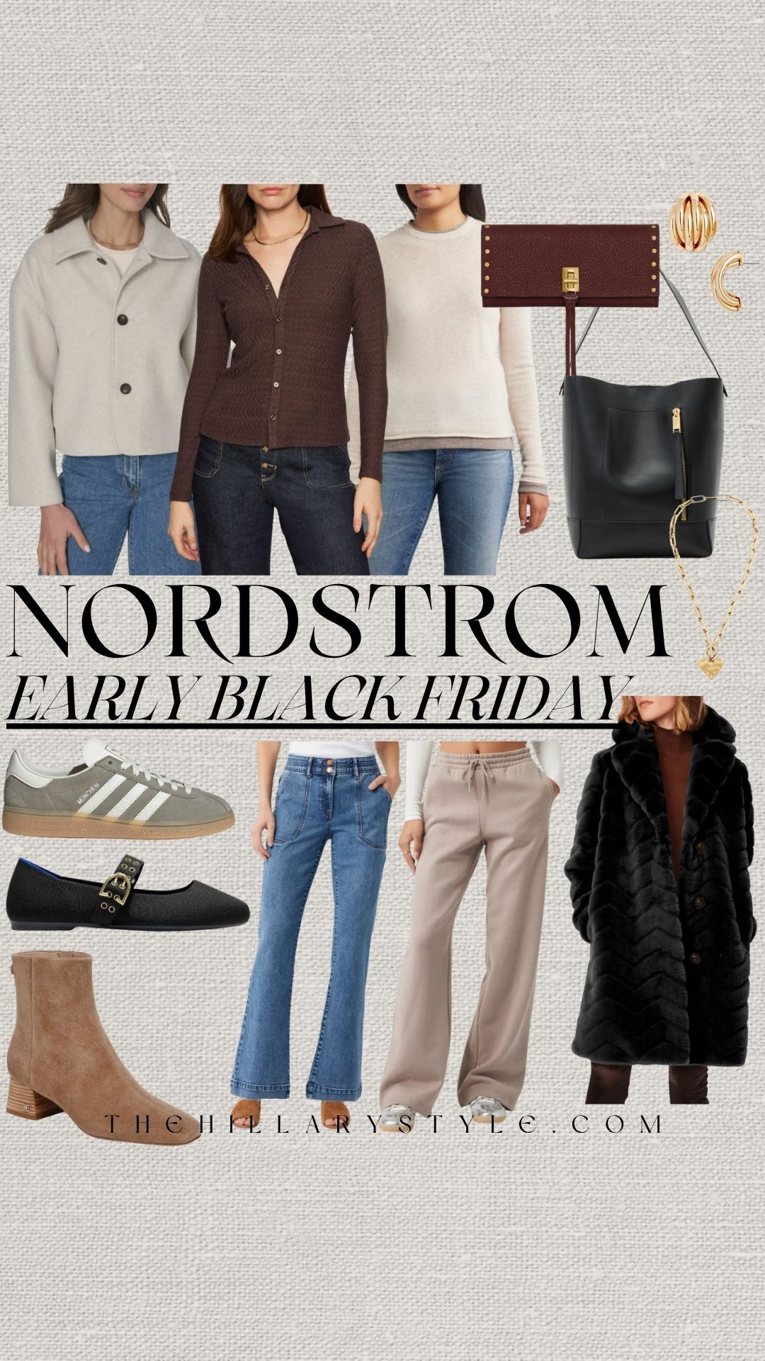 Nordstrom Early Black Friday Finds Are HERE! 🛍️

The Nordstrom Early Black Friday Sale has officially kicked off, and the deals are too good to miss! 🎉 I've rounded up my favorite must-haves for the season, featuring everything from that viral fur coat and flared jeans to the perfect ballet flats and everyday boots. These are the pieces that will complete your fall and winter wardrobe and give you that elevated, quiet luxury aesthetic. Tap through to shop these deals before they sell out! 

 

#LTKCyberWeek #LTKSeasonal #LTKSaleAlert