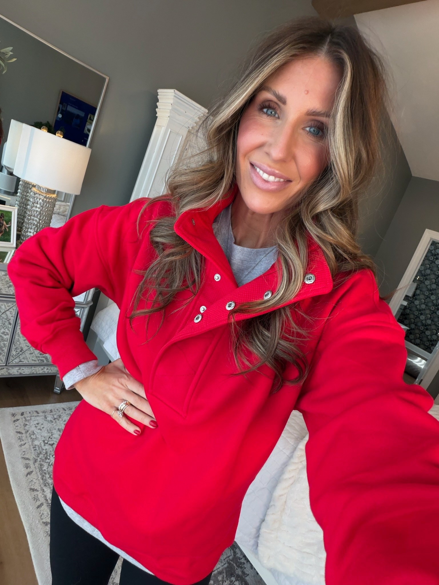 I love this red!
Cute outfit, cozy outfit, Valentine’s Day sweatshirt, pull over, Amazon finds, mom outfit, running errands, casual style, themominstylee

#LTKSeasonal #LTKmomlife #LTKootd