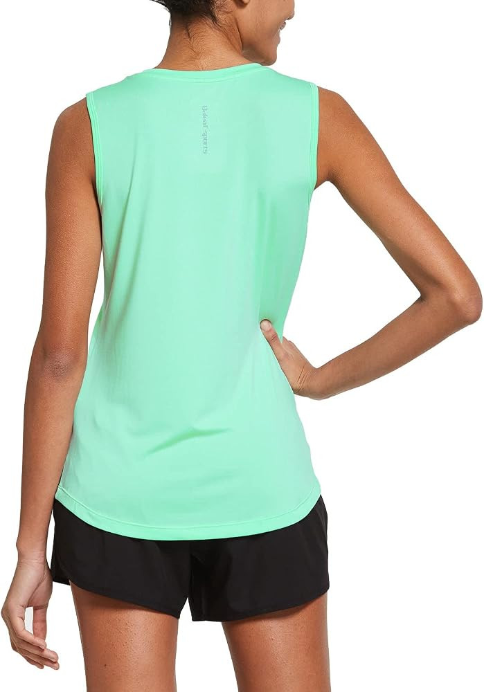 BALEAF Workout Tank Tops for Women Sleeveless Running Loose Fit Yoga Tops Active Shirts Picklebal... | Amazon (US)
