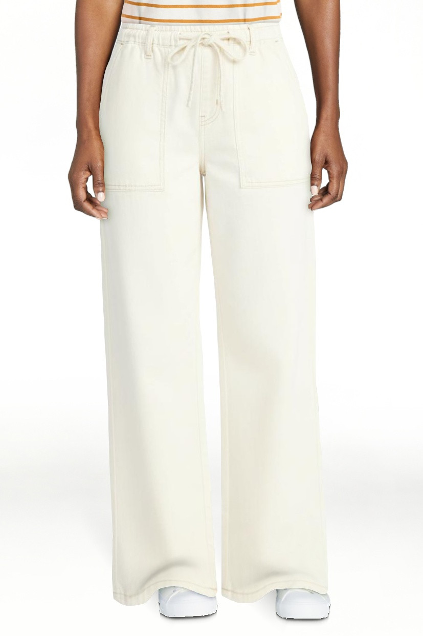 Scenario Women's Pull On Wide Leg Jeans, 30" Inseam, Sizes XS-XXXL | Walmart (US)
