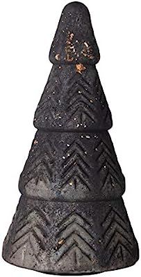 Creative Co-op 6" Embossed Glass Distressed Finish Tree, Charcoal | Amazon (US)