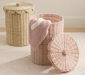 Palmer Scalloped Hamper | Pottery Barn Kids