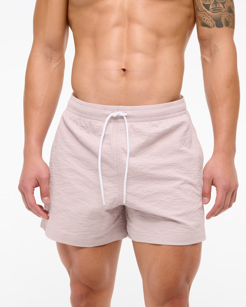 Pull-On Micro-Seersucker Swim Trunk | Abercrombie & Fitch (US)