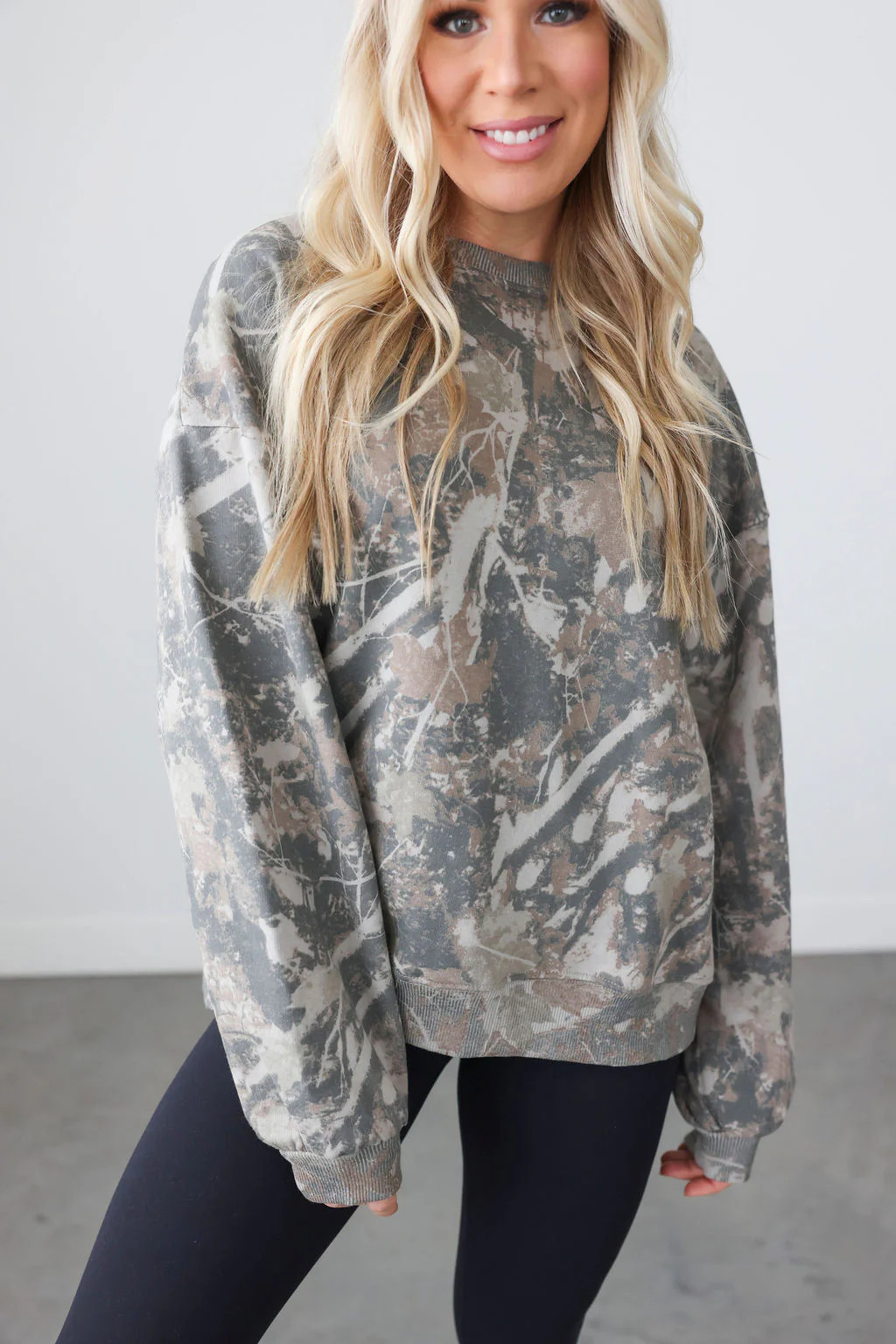 Tobacco Camo Crew by Lily & Lottie | Lauriebelles