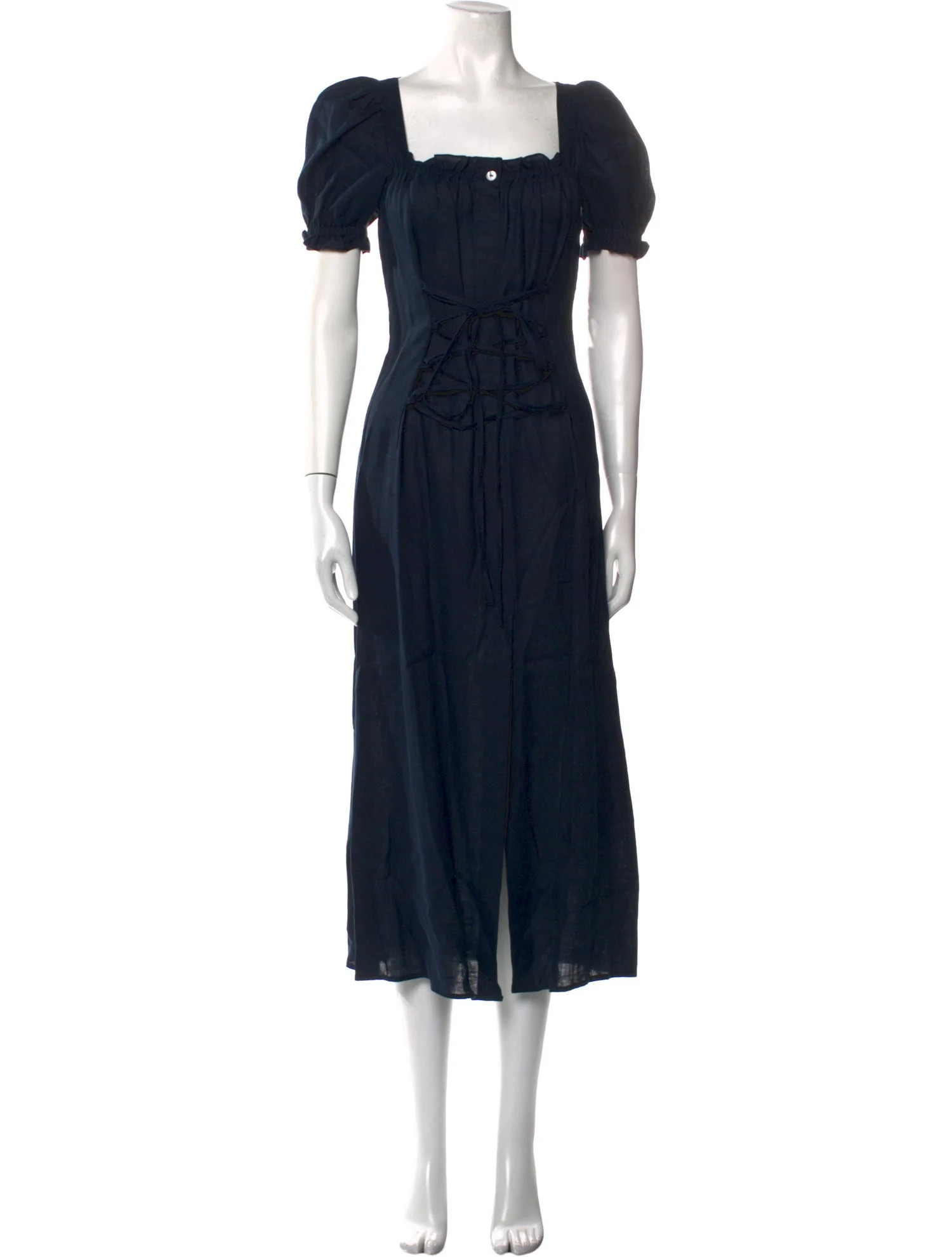 Square Neckline Long Dress | The RealReal