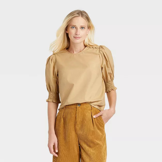 Women's Puff Elbow Sleeve Blouse - Who What Wear™ | Target