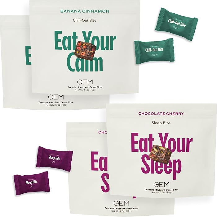 GEM Total Relaxation Bundle – Calm & Sleep Bites for Natural Stress Relief and Sleep Support | ... | Amazon (US)