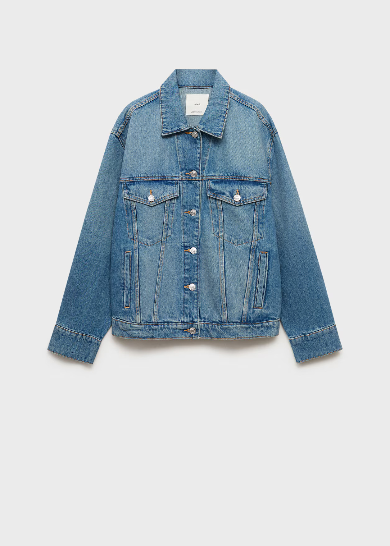 Oversized denim jacket with pockets - Women | MANGO Canada | Mango Canada