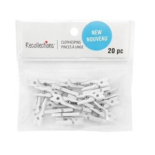 Mini White Clothespins by Recollections™ | Michaels | Michaels Stores