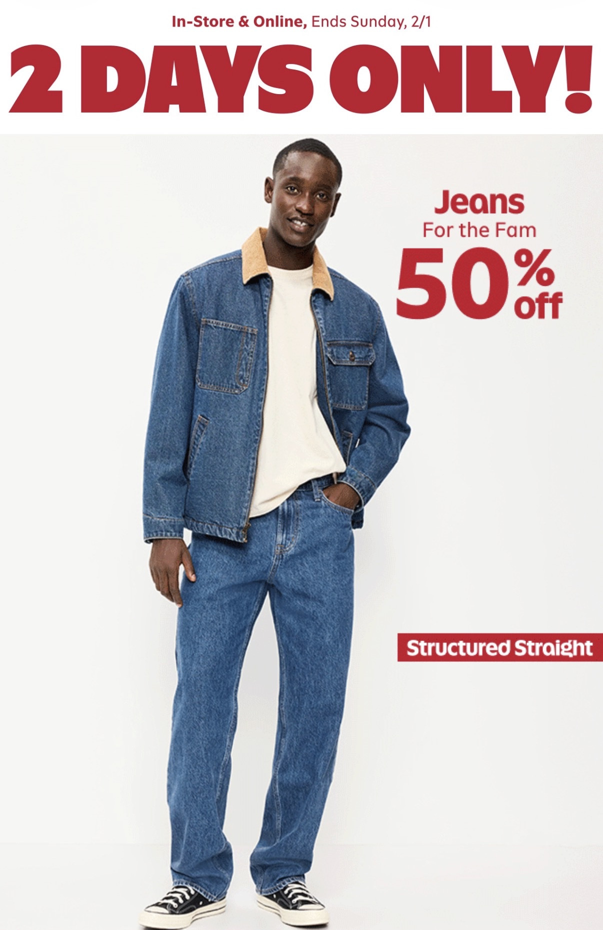 A good denim sale never disappoints 👖
Old Navy is doing 50% off denim, making it the best time to stock up for the whole family.
All my favorite washes and fits are linked on LTK.

#OldNavyStyle #DenimObsessed #JeansDeals #FamilyFashion #LTKfashion #LTKfinds #LTKsale #ShoppingWithPriiincesss #AtlantaContentCreators

#LTKMens #LTKWorkwear #LTKSaleAlert