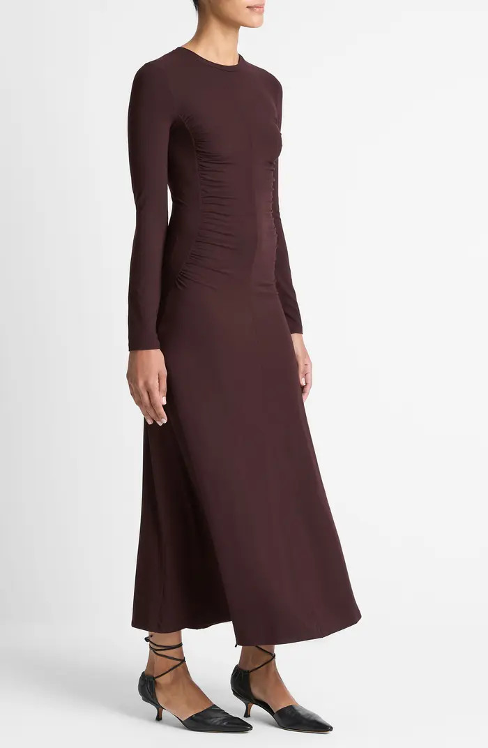 Long Sleeve Ruched Jersey Dress | Nordstrom
