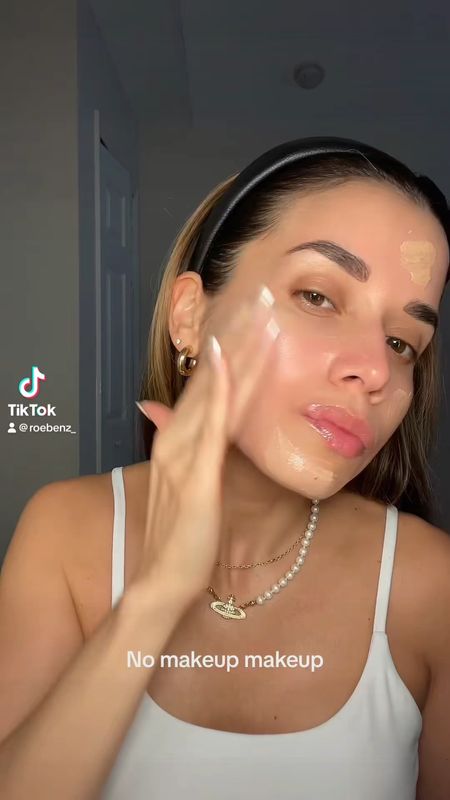 no makeup makeup look 🥰👇🏼💞
using my holy grail DRMTLGY Tinted Moisturizer with SPF 46. Universal Tint as my base  
Merit beauty bronzer stick in Seine and blush in Cheeky

#LTKGiftGuide #LTKSeasonal #LTKbeauty