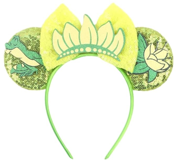 CLGIFT Princess Minnie Ears,Pick your color, Flower Minnie Ears, Floral minnie ears, Purple Spark... | Amazon (US)